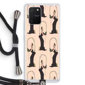 Pop Some Kim: Samsung Galaxy S10 Lite Transparant Hoesje met koord
