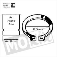 Seegerring19 mm. (10) Seegerring19 mm. (10)