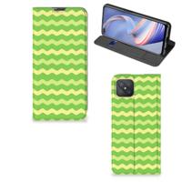 OPPO Reno4 Z 5G | Hoesje met Magneet | Waves Green