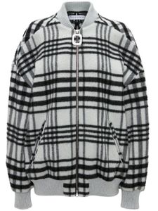 JW Anderson veste bomber à carreaux - Blanc