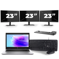 HP ProBook 640 G5 - Intel Core i7-8e Generatie - 14 inch - 16GB RAM - 256GB SSD - Windows 11 + 3x 23 inch Monitor HP ProBook 640 G5 - Intel Core i7-8e Generatie - 14 inch - 16GB RAM - 256GB SSD - Windows 11 + 3x 23 inch Monitor