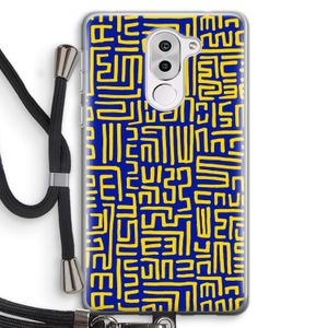 Majorelle Blue Print: Honor 6X Transparant Hoesje met koord