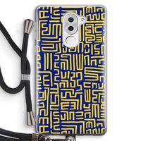 Majorelle Blue Print: Honor 6X Transparant Hoesje met koord