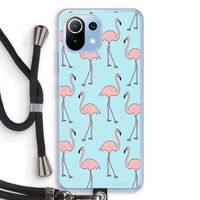 Anything Flamingoes: Xiaomi Mi 11 Lite Transparant Hoesje met koord