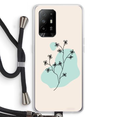 Love your petals: Oppo A95 5G Transparant Hoesje met koord