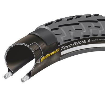 Continental ridetour band - zwart, reflectie, betrouwbaar - geschikt voor tourrijders