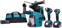 Makita dlx3106tw1 | combiset met ddf484, dtd153z en dhr242 | 18v - dlx3106tw1