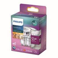 Philips LED Spot SceneSwitch - 50 W - GU10 - warmwit licht - 2 stuks