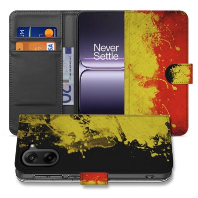 OnePlus Nord CE 5 | Bookcase | Hoesje met Belgische Vlag Design en Pasvak Functie