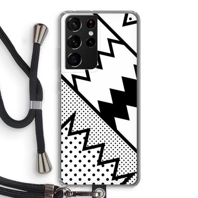 Pop Art #5: Samsung Galaxy S21 Ultra Transparant Hoesje met koord