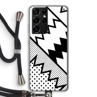 Pop Art #5: Samsung Galaxy S21 Ultra Transparant Hoesje met koord Pop Art #5: Samsung Galaxy S21 Ultra Transparant Hoesje met koord