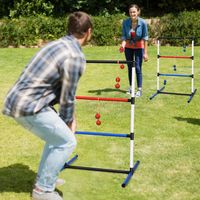 Ladder Golf Set Binnen Buiten Werpspel met 6 Bolasballen en Draagtas