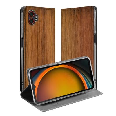Samsung Galaxy Xcover 7 Pro | Wallet Case | Donker Hout