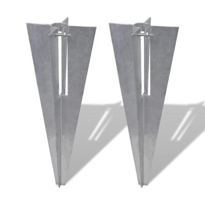 Schuttingpaalpinnen 2 st staal