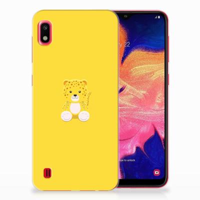 Samsung Galaxy A10 Telefoonhoesje met Naam Baby Leopard Samsung Galaxy A10 Telefoonhoesje met Naam Baby Leopard