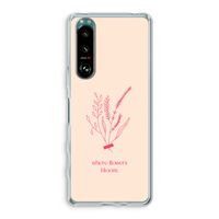 Where flowers bloom: Sony Xperia 5 III Transparant Hoesje