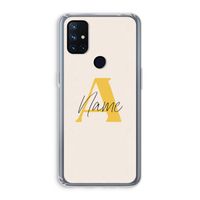 Amber Script: OnePlus Nord N10 5G Transparant Hoesje