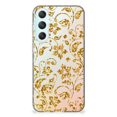 Samsung Galaxy S23 FE | TPU Case | Gouden Bloemen Samsung Galaxy S23 FE | TPU Case | Gouden Bloemen