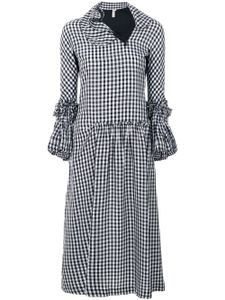 Comme Des Garçons Pre-Owned ruffled gingham dress - Noir