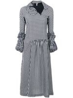 Comme Des Garçons Pre-Owned ruffled gingham dress - Noir - thumbnail