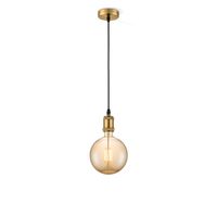 Home sweet home vintage globe hanglamp g180 - Brons - amber