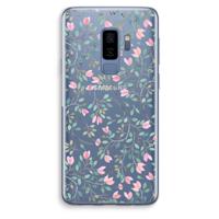 Sierlijke bloemen: Samsung Galaxy S9 Plus Transparant Hoesje