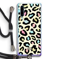 Leopard pattern: Huawei P30 Transparant Hoesje met koord