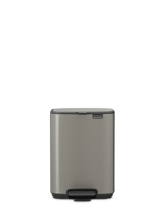 Brabantia Bo pedaalemmer 4 liter Platinum