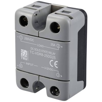TRU COMPONENTS Halfgeleiderrelais TC-12705368 25 A Schakelspanning (max.): 250 V/DC DC-circuit 1 stuk(s)