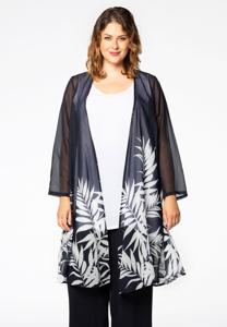Yoek Blouse-jasje VICTORIA | Blauw | Maat 58/60