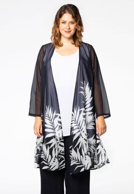 Yoek Blouse-jasje VICTORIA | Blauw | Maat 50/52