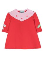 Kenzo Kids robe en coton à étoiles imprimées - Rouge