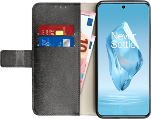 Just in Case Wallet OnePlus 12R Book Case Zwart