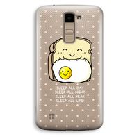 Sleep All Day: LG K10 (2016) Transparant Hoesje