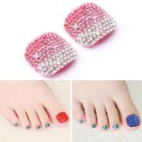 2 PC'S Crystal nep Nail Art Tips Rhinestone volledige dekking teennagels Decals stickers (NO: 17) 2 PC'S Crystal nep Nail Art Tips Rhinestone volledige dekking teennagels Decals stickers (NO: 17)