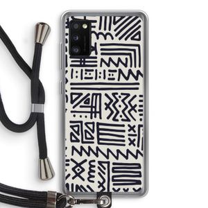 Marrakech print: Samsung Galaxy A41 Transparant Hoesje met koord