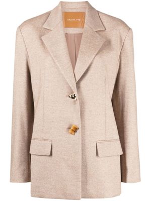 Rejina Pyo blazer en laine vierge Karyn à simple boutonnage - Marron