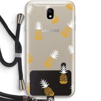 Ananasjes: Samsung Galaxy J7 (2017) Transparant Hoesje met koord