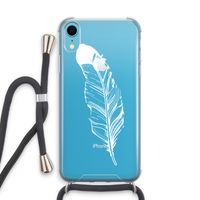 Pluim: iPhone XR Transparant Hoesje met koord