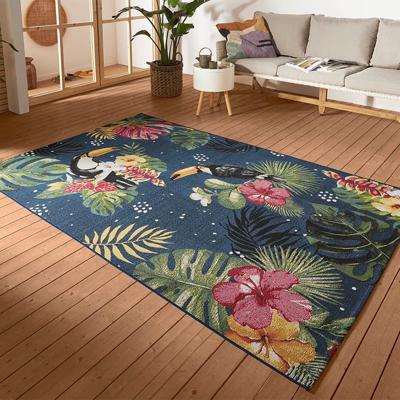Buitenkleed Tucan - Blauw maat: 235x160cm - materiaal: Polypropyleen - Dekbed-Discounter.nl
