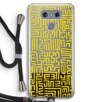 Majorelle Blue Print: LG G6 Transparant Hoesje met koord