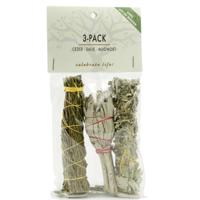 Volatile Smugde 3 pack witte salie ceder & mugwort 1 Stuks