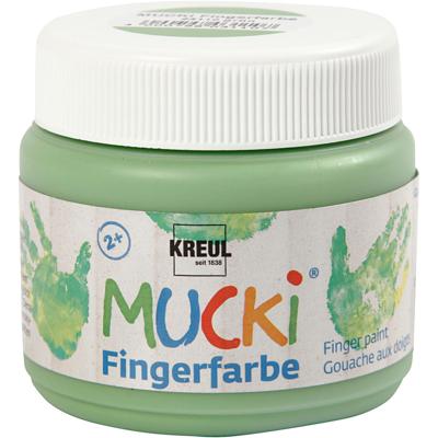 Creativ Company Mucki vingerverf, groen, 150 ml/ 1 doosje