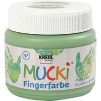 Creativ Company Mucki vingerverf, groen, 150 ml/ 1 doosje