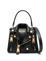 Moschino Biker leather tote bag - Noir - thumbnail