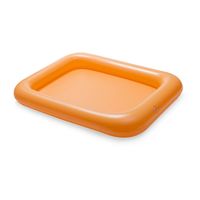 Oranje opblaasbare zwembad tafel 60 x 46 x 7 cm - opblaasspeelgoed - thumbnail