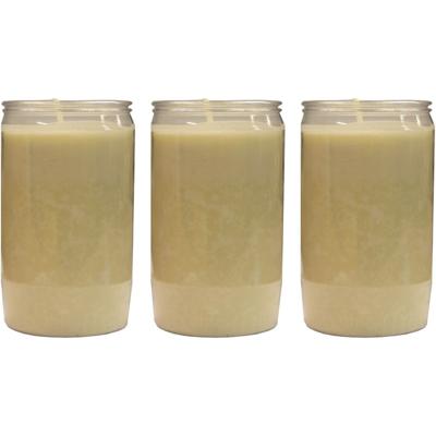 Grafkaars/gedenklicht - 3x - wit - 7 x 15 cm - 6 dagen brandtijd Grafkaars/gedenklicht - 3x - wit - 7 x 15 cm - 6 dagen brandtijd