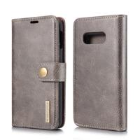 Dg. MING Crazy Horse textuur Flip afneembare magnetische lederen case voor Galaxy S10 E met houder & kaartsleuven & portemonnee (grijs)