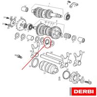 Circlip seegering versnellingsbak Derbi