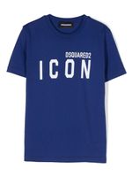 DSQUARED2 KIDS t-shirt en coton à logo imprimé - Bleu - thumbnail